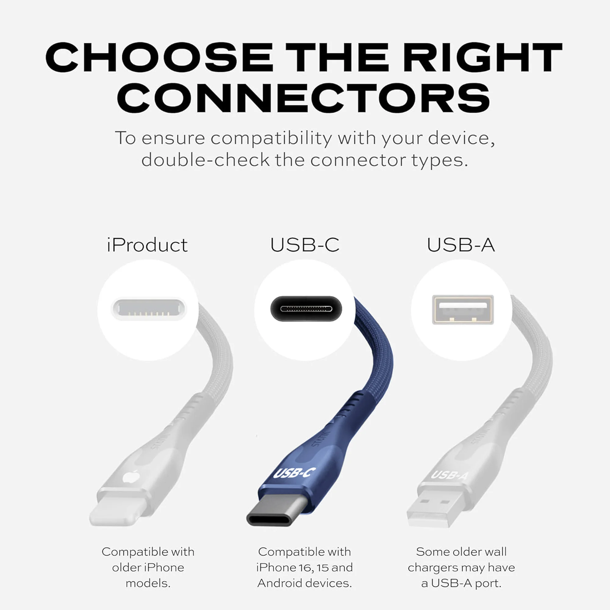 MagStack® Pro Navy Blue | Fast Charge & Data Cable | Tangle-Free Magnetic Nylon - Image 7