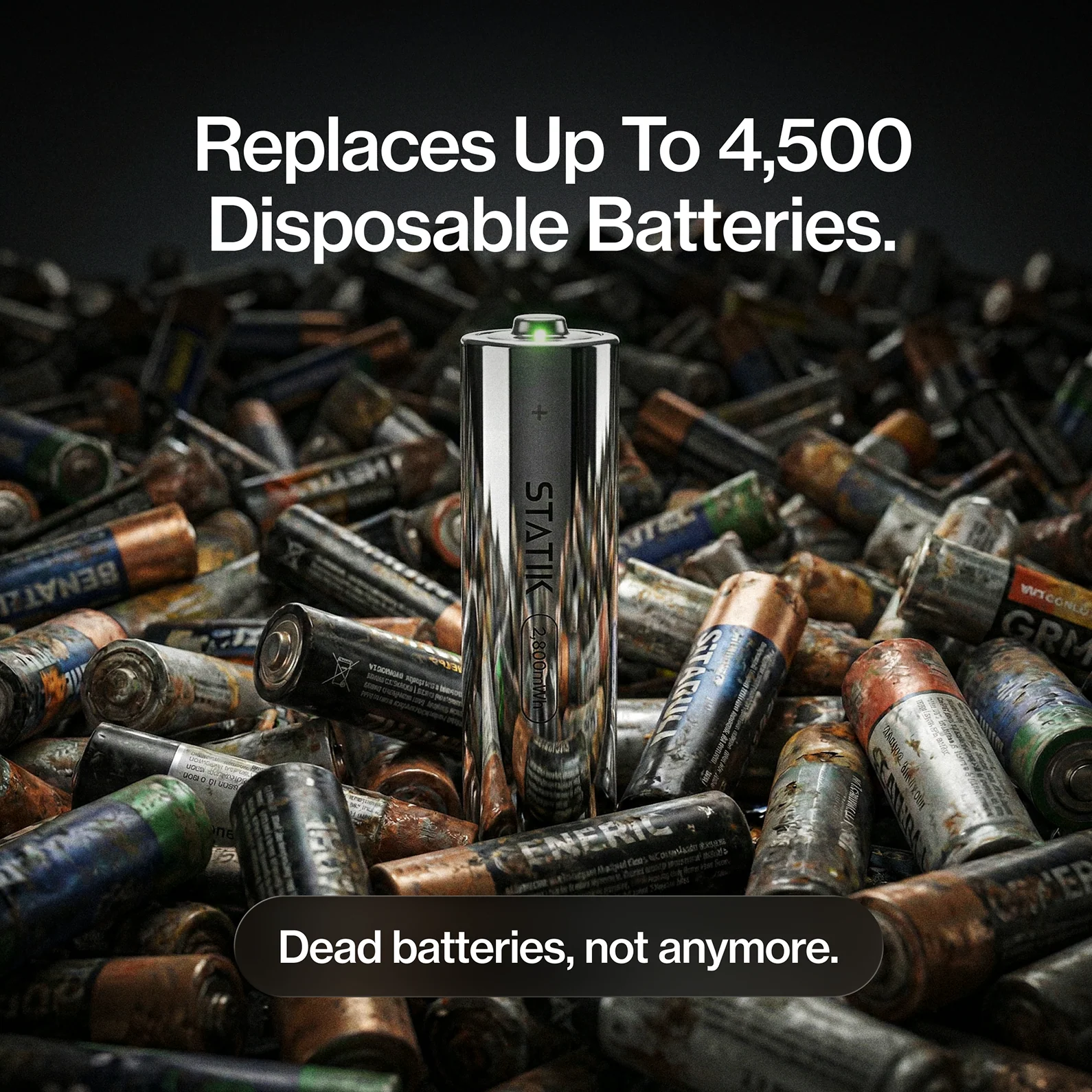 Rechargeable AA Batteries |  4 Pack | USB-C Rechargeable - Image 6