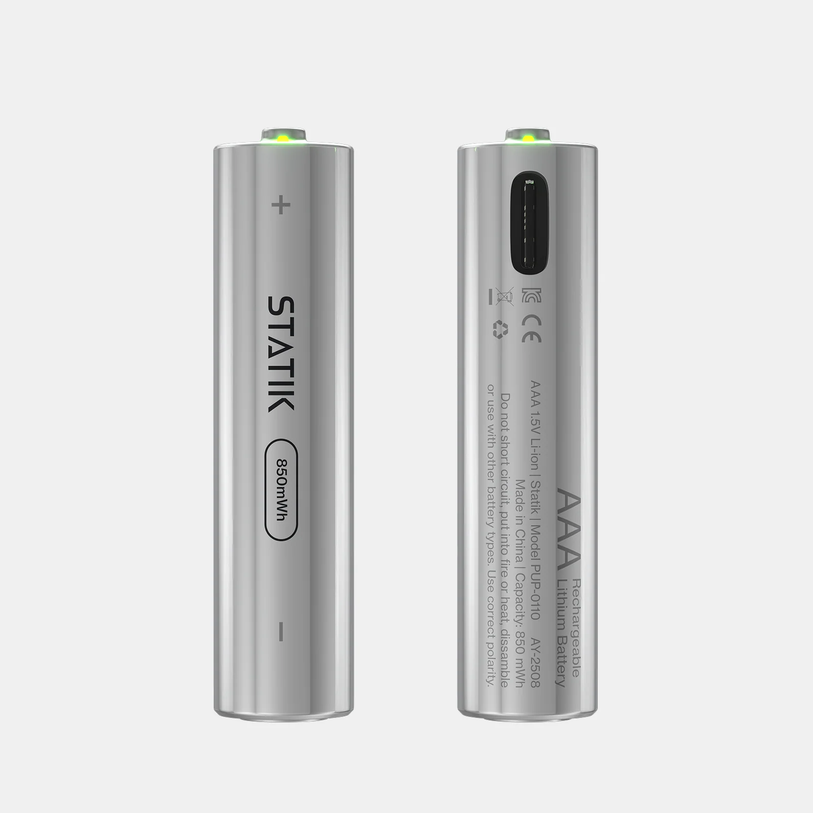 Rechargeable AAA Batteries |  4 Pack | USB-C Rechargeable - Image 11