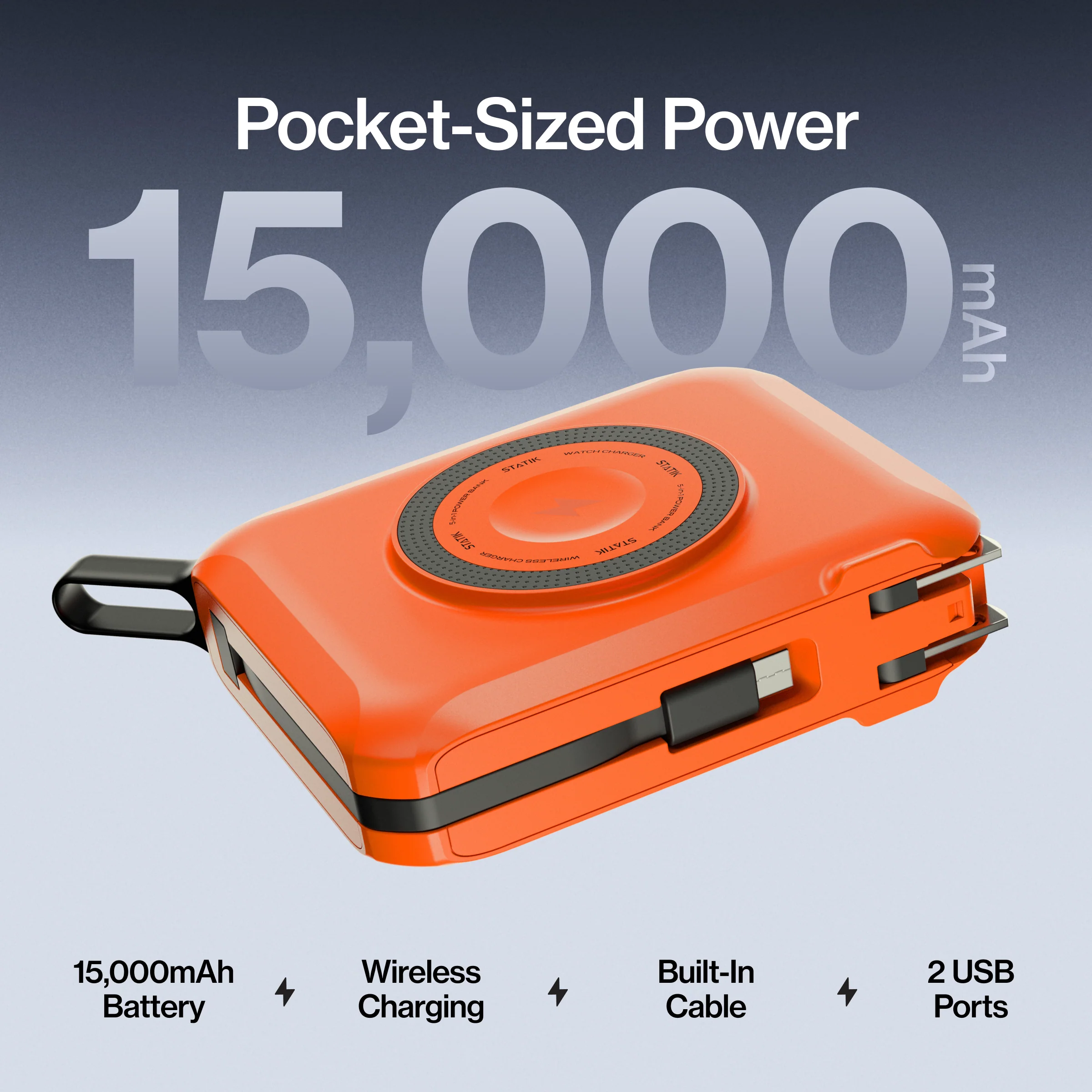 SmartCharge Pro | 15,000 mAh PowerBank and Charger - Image 4