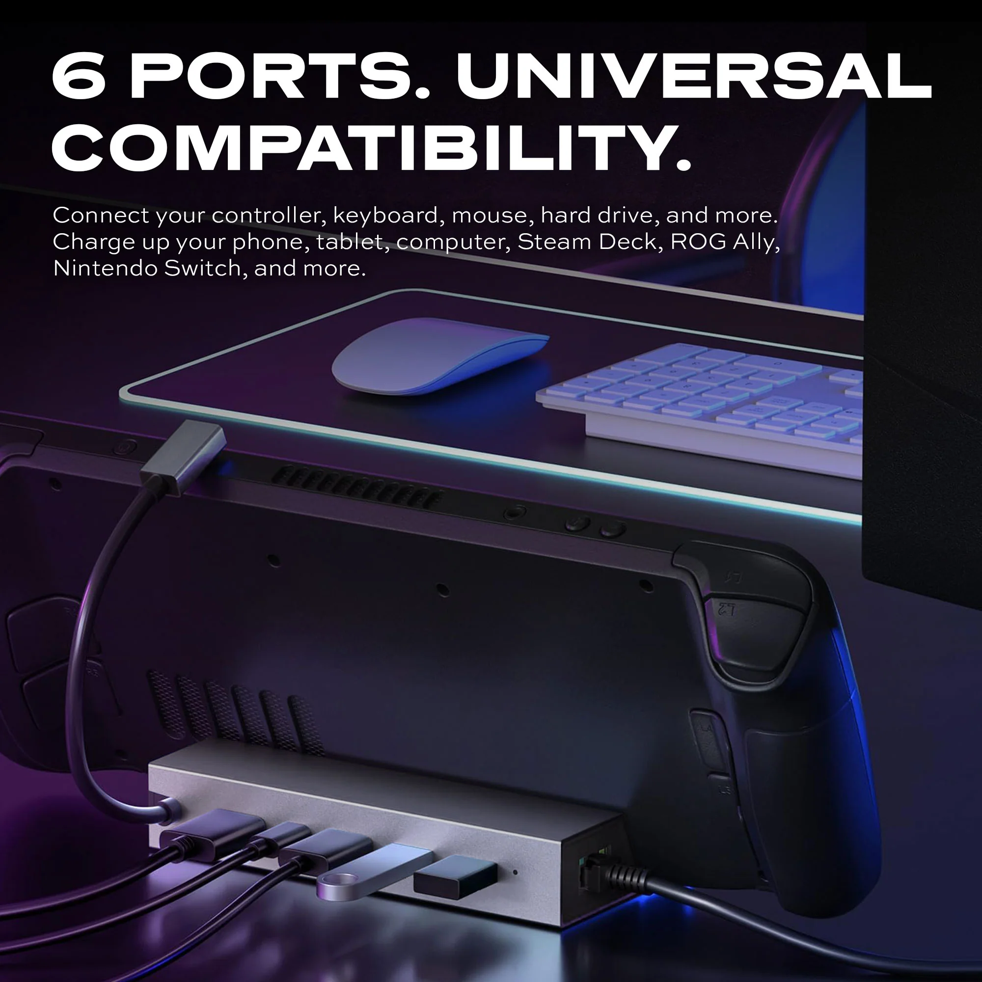 UltraHub™ 61 | Docking Station | 6 Ports | 1GBPS, 4KHDMI, USB-C - Image 3